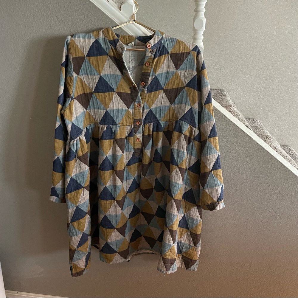Zaful Juniors Woman’s Baby Doll Plaid Printed Dress Smock casual Tunic